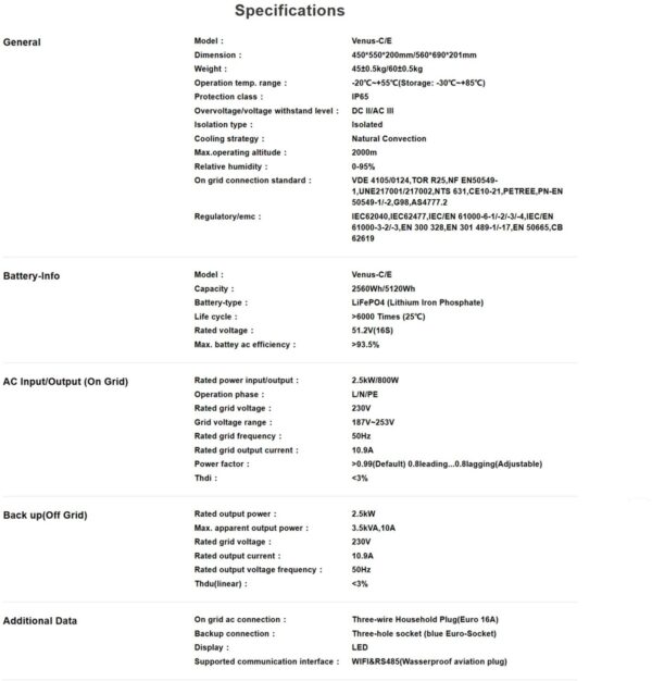 Marstek Energycube Venus E 5120Wh
