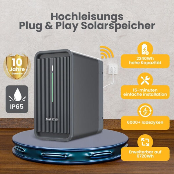 Marstek Speicher für Balkonkraftwerke Saturn B2500-D 2,24 kWh
